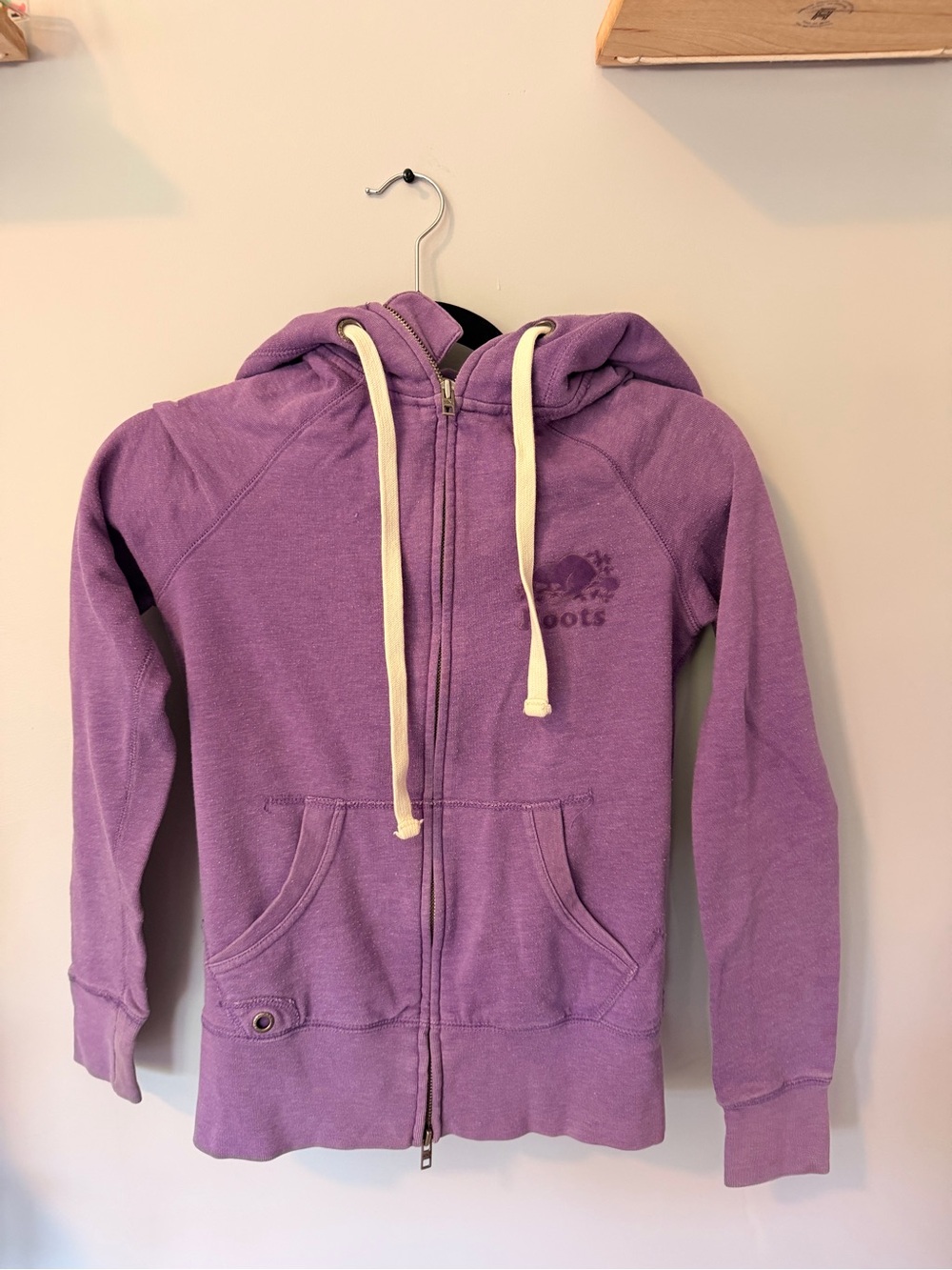 Vintage Roots Kids Purple Zip Hoodie
